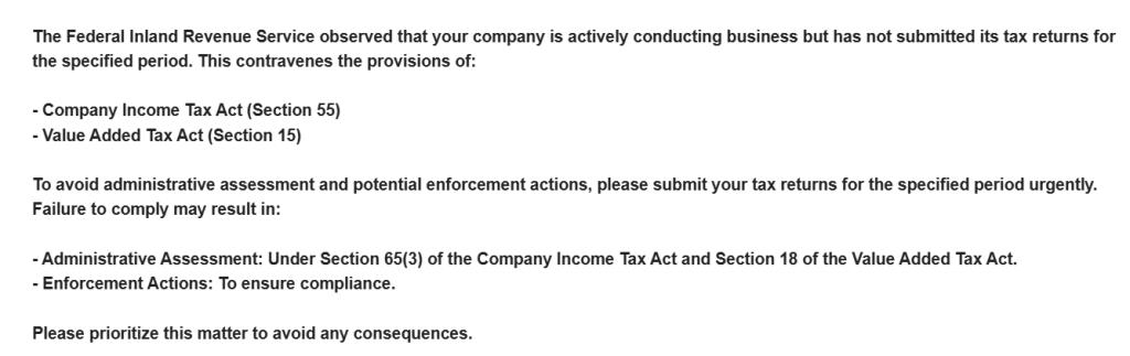 how to file for FIRS VAT as a small business owner